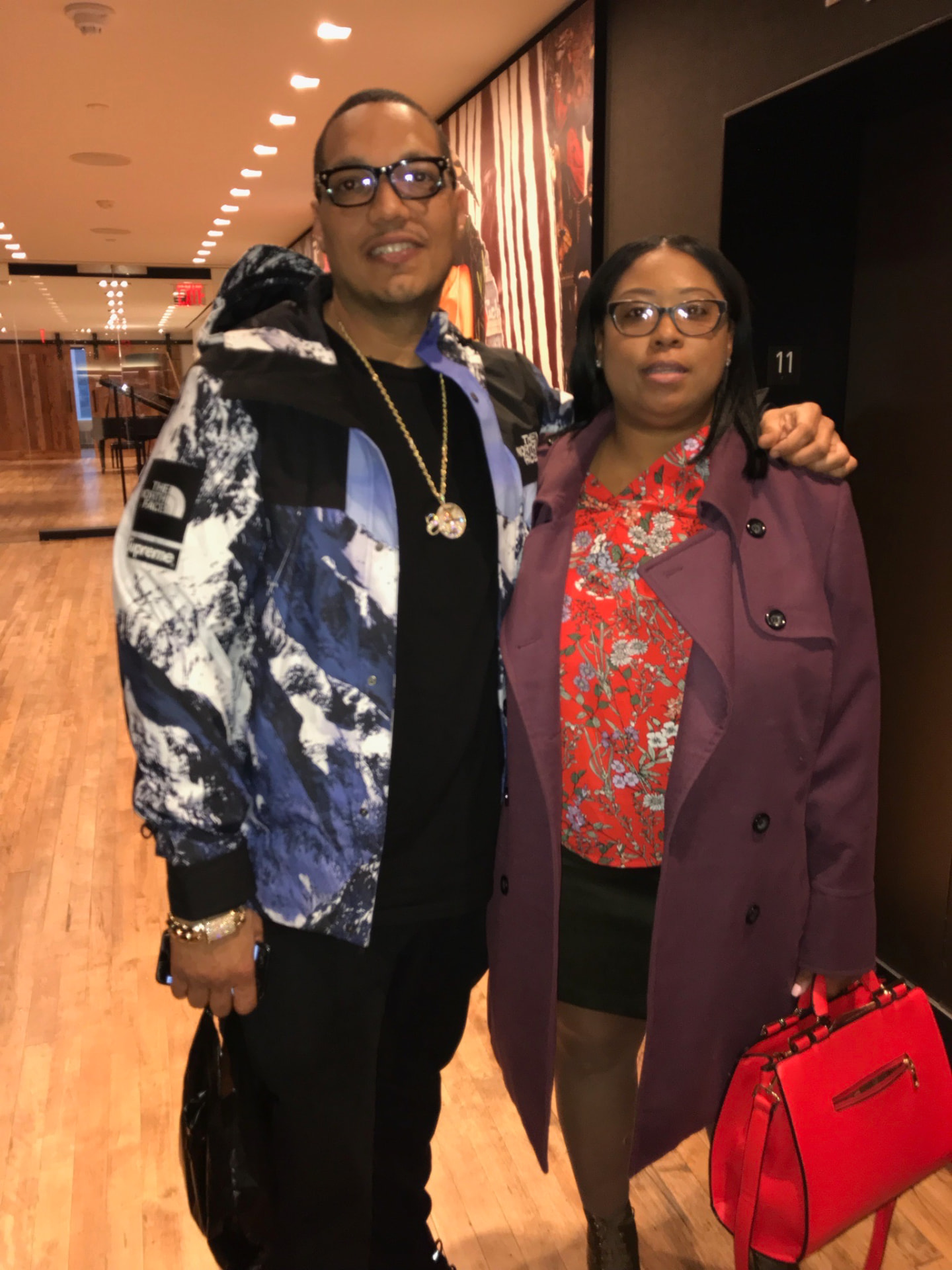 Ms. Williams with a guest at an industry event