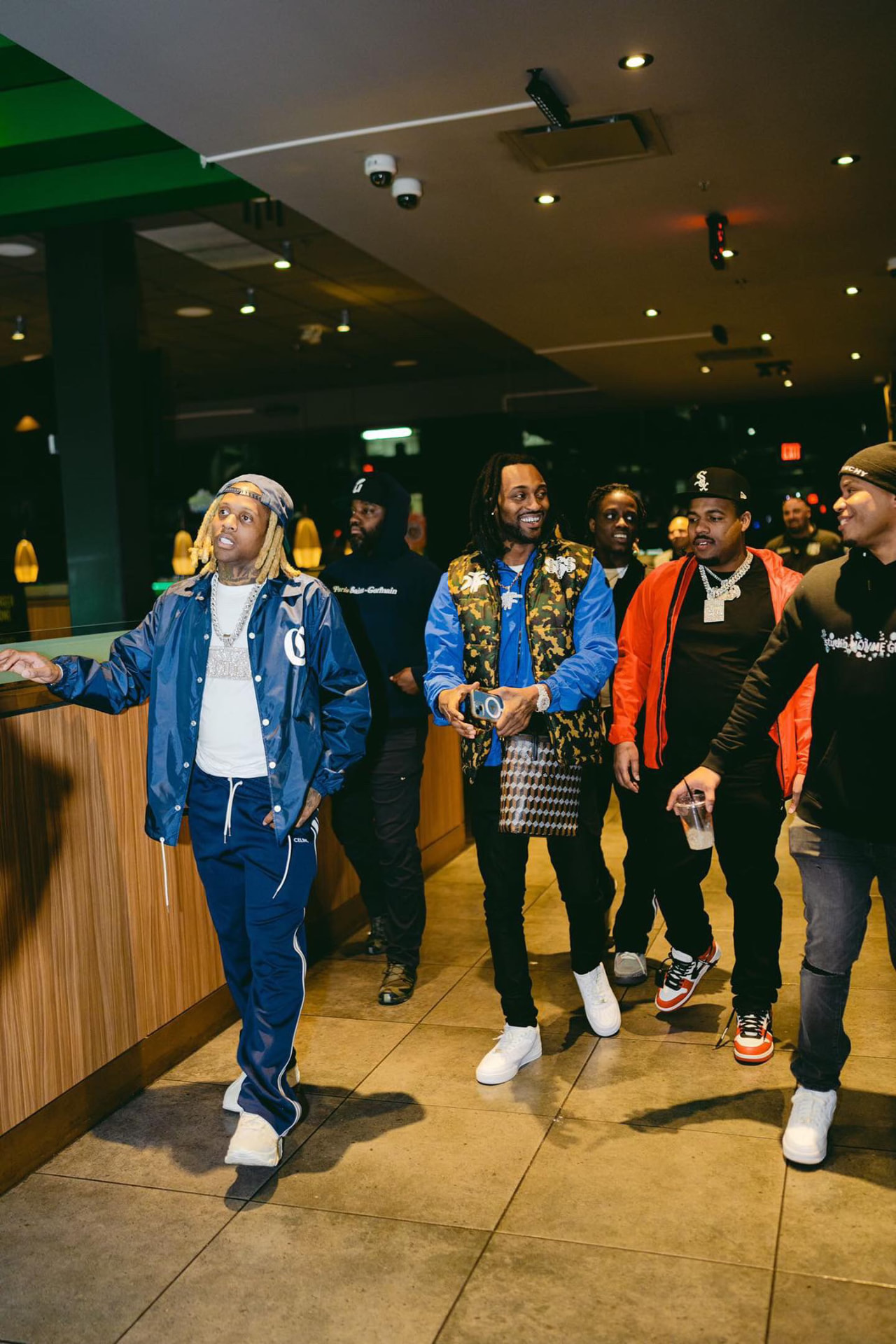 Artists gathering at an indoor event